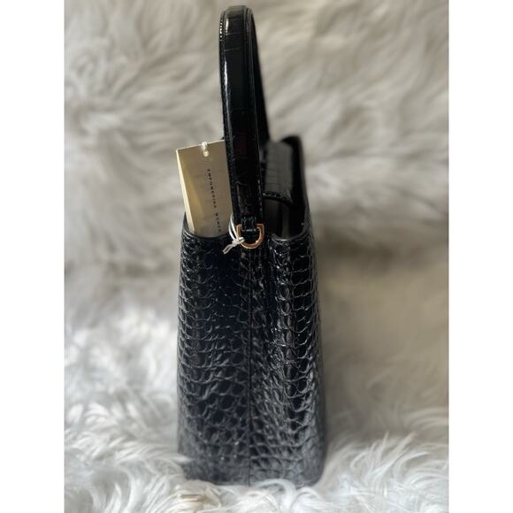 LIMITED TIME SALE - NEW $850 Tory Burch Crocodile Britten Top Handle Satchel - Picture 8 of 10